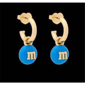 Kate Spade NEW earrings - M&M blue candy earrings RARE